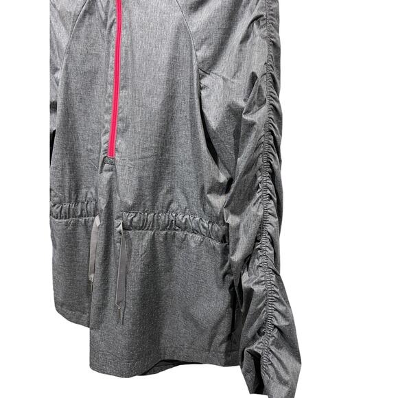 Fabletics Wmns Size Small Gray 1/2 Zip Water Resistant Windbreaker Hooded Jacket - Picture 9 of 11